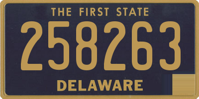 DE license plate 258263