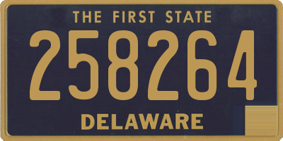 DE license plate 258264