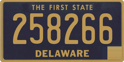 DE license plate 258266