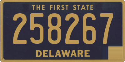 DE license plate 258267