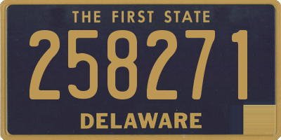 DE license plate 258271