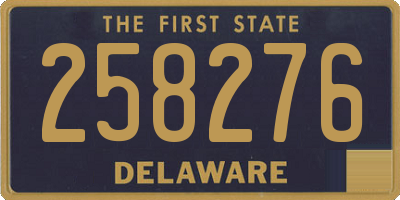 DE license plate 258276
