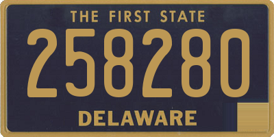 DE license plate 258280