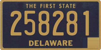 DE license plate 258281