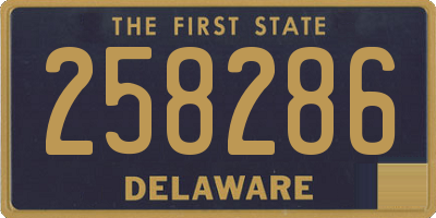 DE license plate 258286