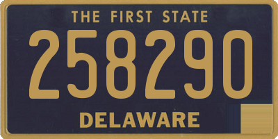 DE license plate 258290