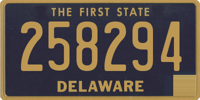 DE license plate 258294