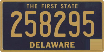DE license plate 258295