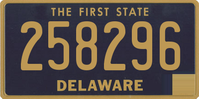 DE license plate 258296