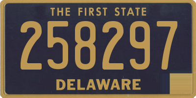 DE license plate 258297