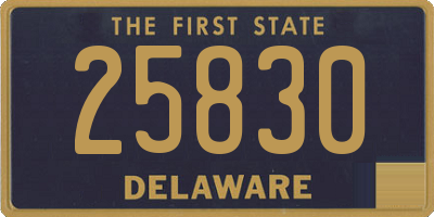 DE license plate 25830