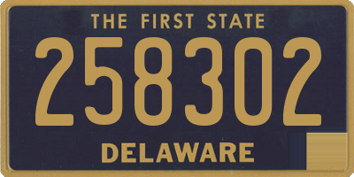 DE license plate 258302