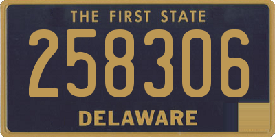 DE license plate 258306
