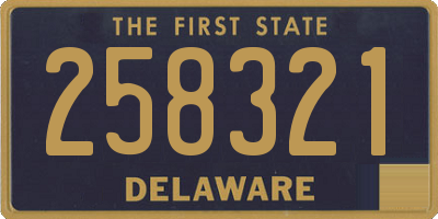 DE license plate 258321