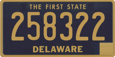 DE license plate 258322