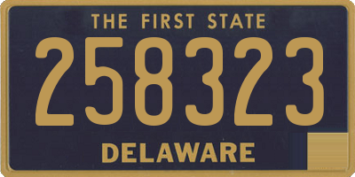 DE license plate 258323