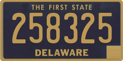 DE license plate 258325