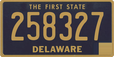 DE license plate 258327