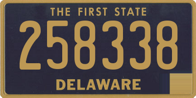 DE license plate 258338