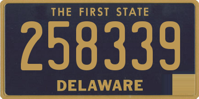 DE license plate 258339