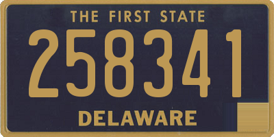 DE license plate 258341