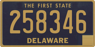 DE license plate 258346