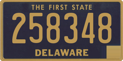 DE license plate 258348