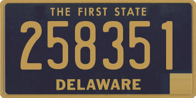 DE license plate 258351