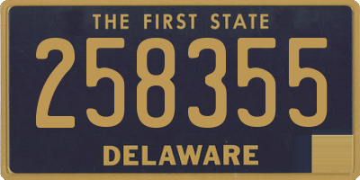 DE license plate 258355