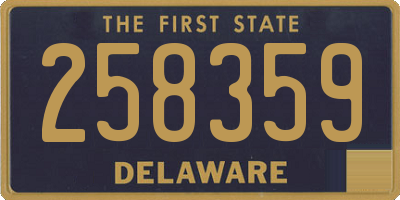 DE license plate 258359