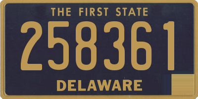 DE license plate 258361