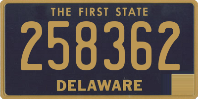 DE license plate 258362