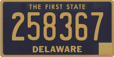 DE license plate 258367
