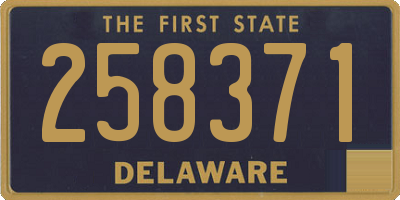 DE license plate 258371