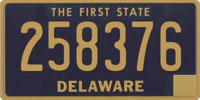 DE license plate 258376