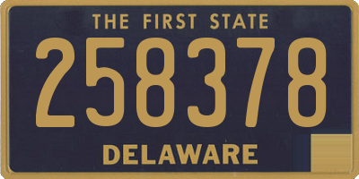 DE license plate 258378