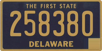 DE license plate 258380