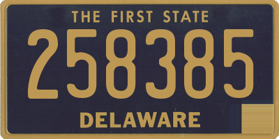 DE license plate 258385