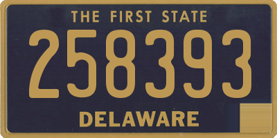 DE license plate 258393