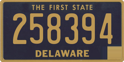 DE license plate 258394