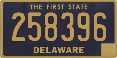 DE license plate 258396