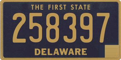 DE license plate 258397