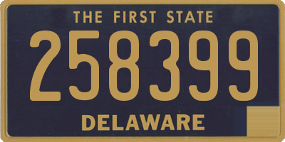 DE license plate 258399