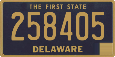 DE license plate 258405