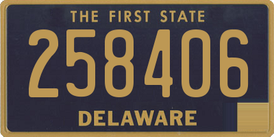 DE license plate 258406