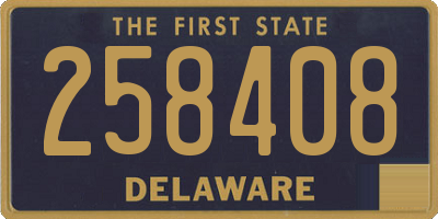 DE license plate 258408