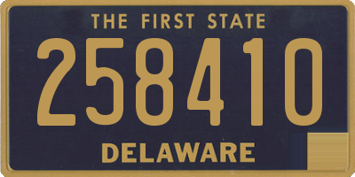 DE license plate 258410