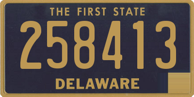 DE license plate 258413