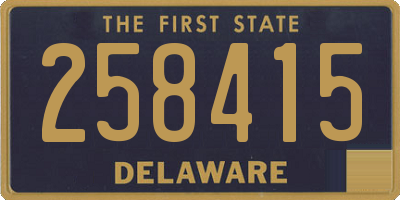 DE license plate 258415