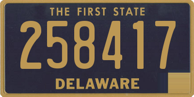 DE license plate 258417
